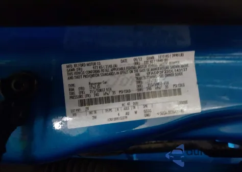 2013 Ford Focus Se из США, поврежденный, VIN 1FADP3F23DL143137